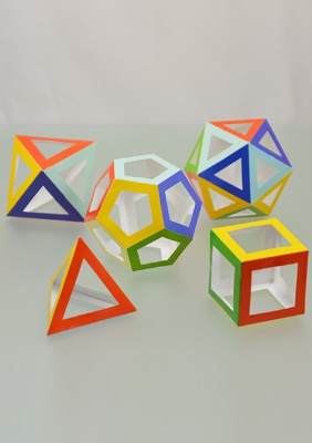 The models of regular polyhedra