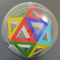 isosahedron inside the sphere