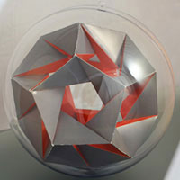 stellated isosahedron inside the sphere