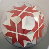 Great octahedron inside the sphere