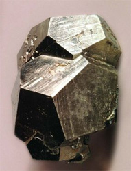 Pyrite crystal dodecahedron