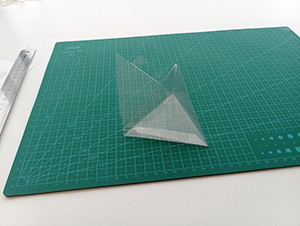 tetrahedron shape net