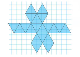 The surface area of the icosahedron