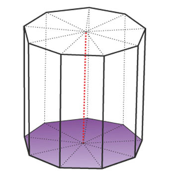 Regular ninth-angle prism